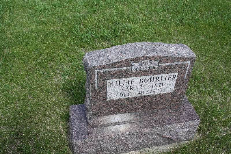 Millie Bourlier Grave Photo