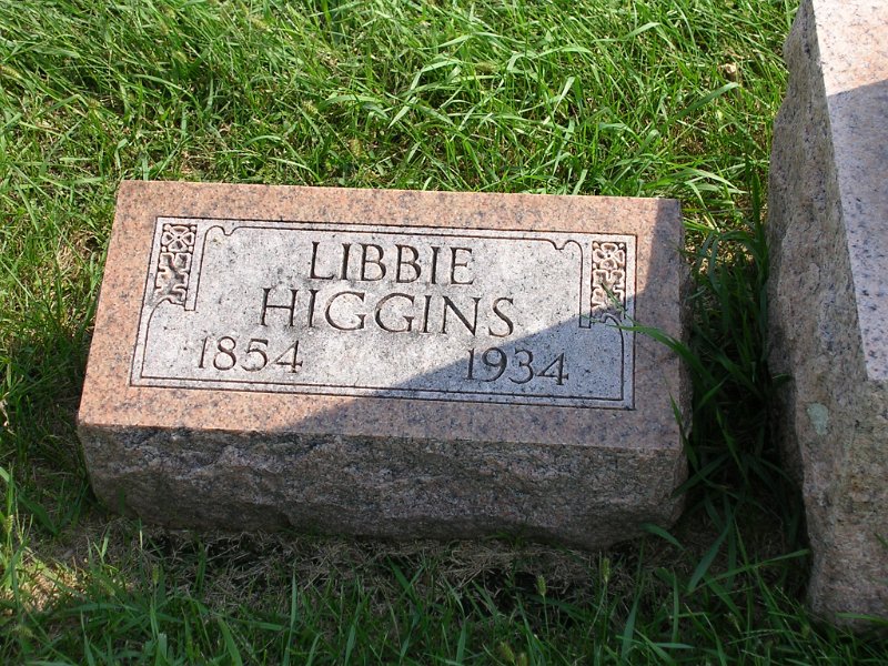 Libbie Higgins Grave Photo