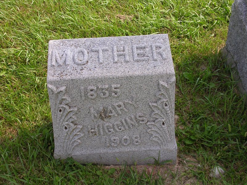 Mary Higgins Grave Photo