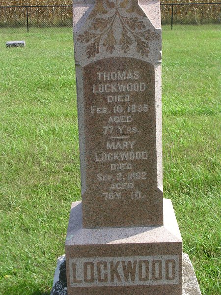 Mary Lockwood Grave Photo