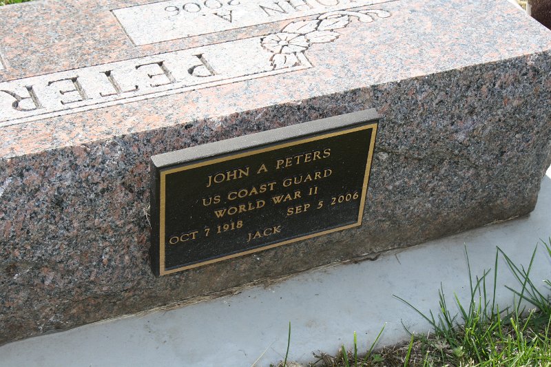 John A. Peters Grave Photo