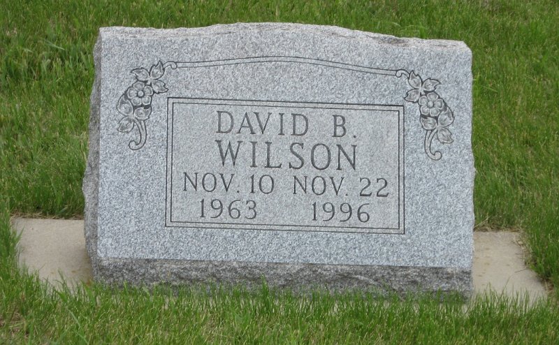 David B Wilson Grave Photo