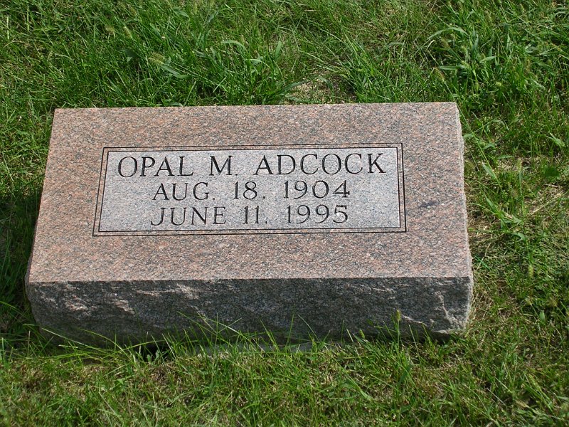 Opal M. Adcock Grave Photo