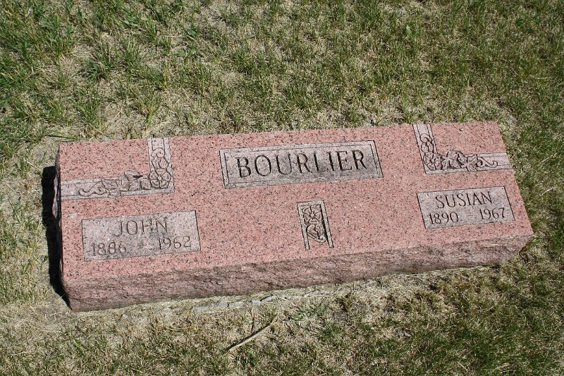 John Bourlier Grave Photo