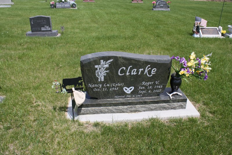 Roger V. Clarke Grave Photo