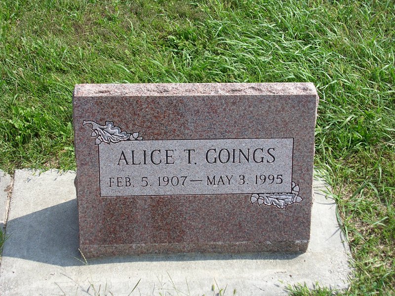 Alice T Goings Grave Photo