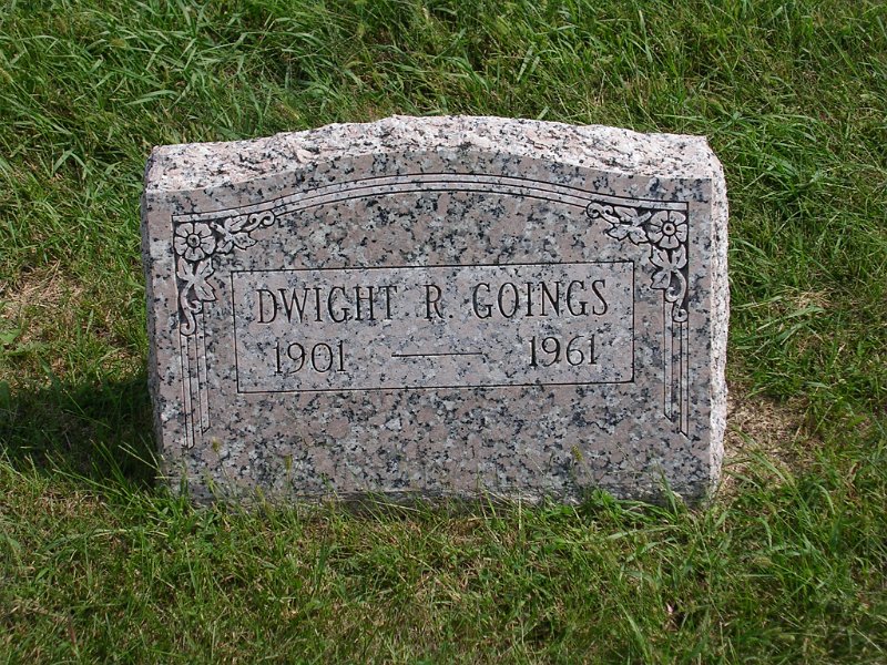 Dwight R. Goings Grave Photo