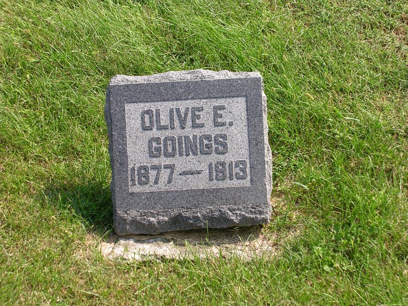 Olive E. Goings Grave Photo
