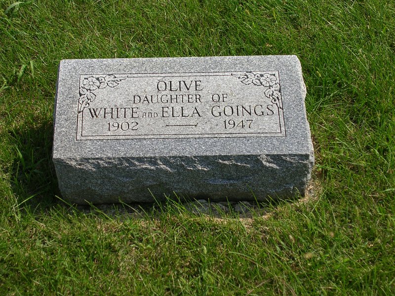 Olive Goings Grave Photo