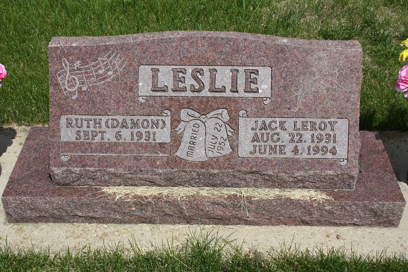 Jack Leroy Leslie Grave Photo