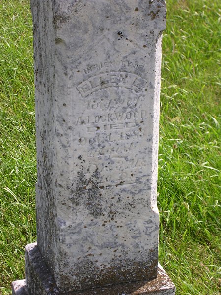 Ellen L.(?) Lockwood Grave Photo
