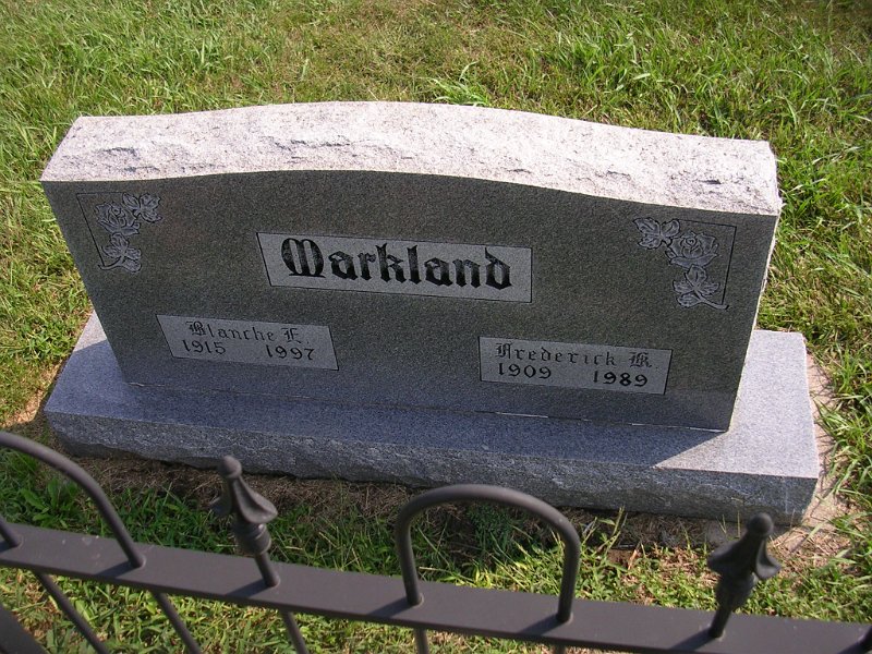 Frederick R. Markland Grave Photo