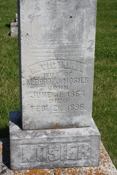 M. Victoria Mosier Grave Photo